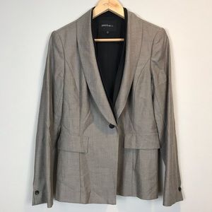 Lafayette 148 Tan Wool Double Layered Lapel Blazer